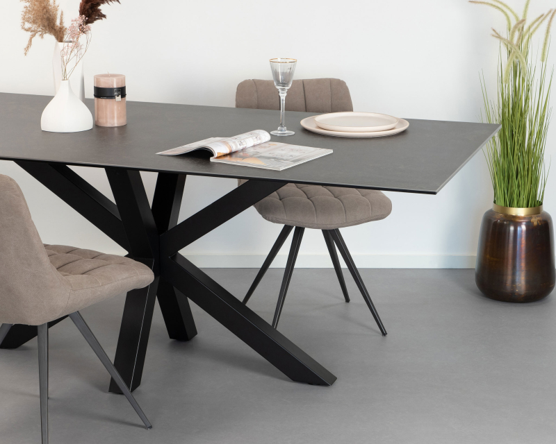 Table a manger extensible Bruxelles Heaven black 1