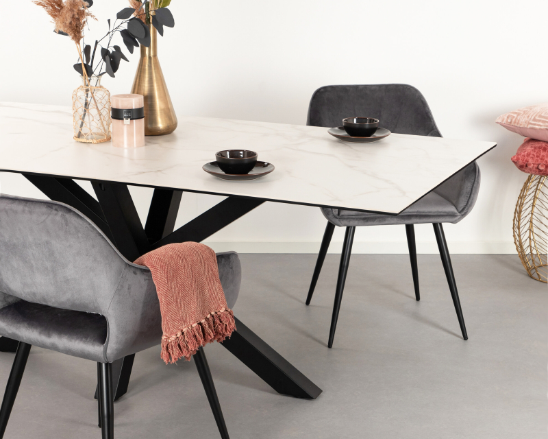 Table a manger extensible Bruxelles Heaven white 1