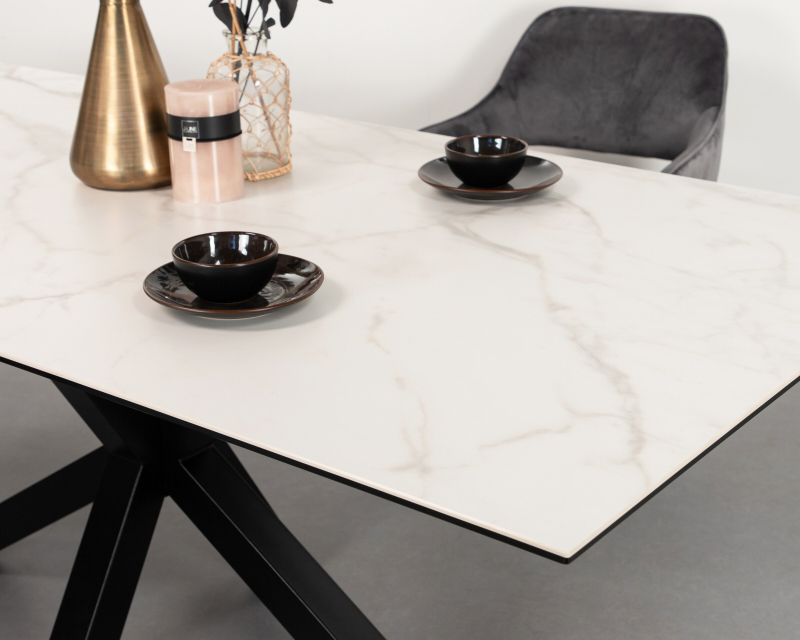 Table a manger extensible Bruxelles Heaven white 2