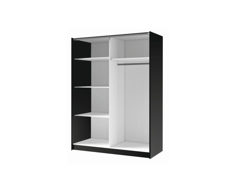 Armoire garde-robes Bruxelles Bayadero Black inside