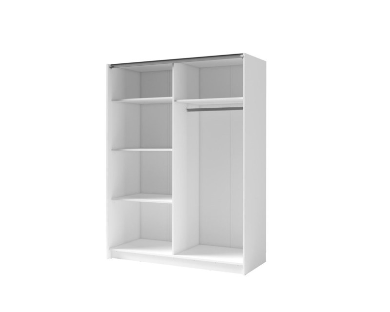 Armoire garde-robes Bruxelles Bayadero White inside