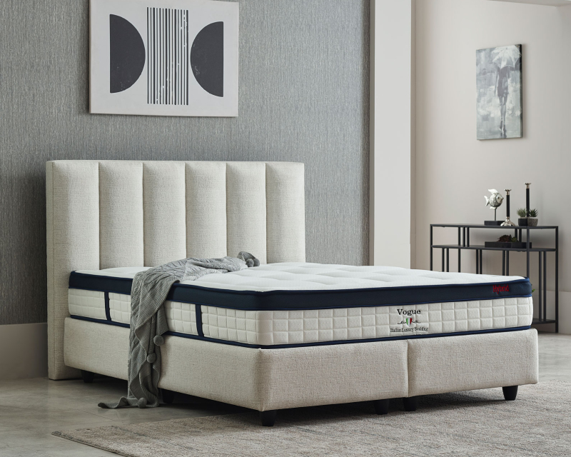 Lit coffre design boxspring coffre Bruxelles Oscar 1