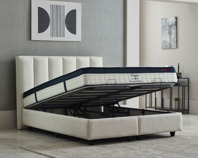 Lit coffre design boxspring coffre Bruxelles Oscar 2